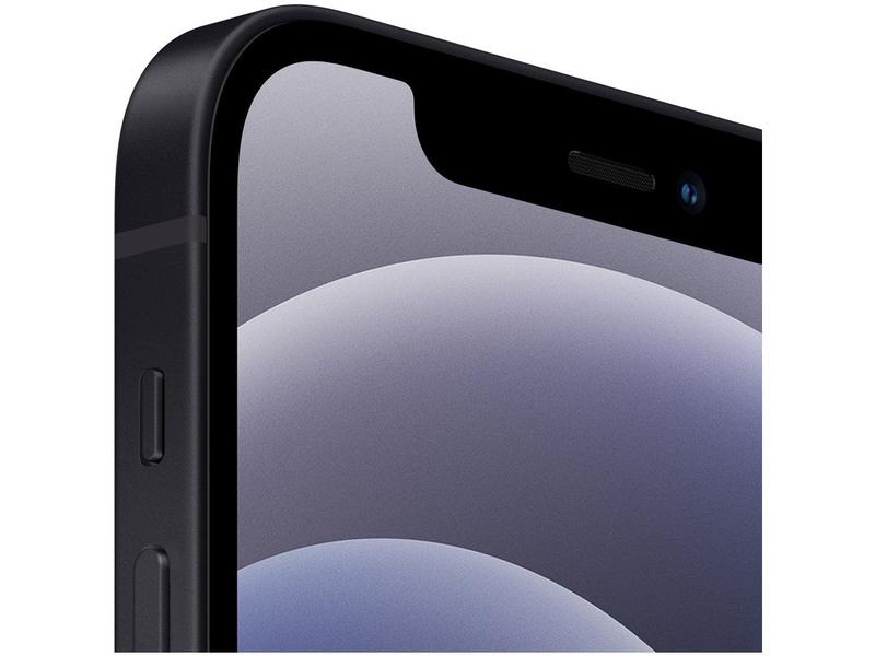 iPhone 12 Apple 64GB Preto 6,1” Câm. Dupla 12MP - iOS - iPhone 12